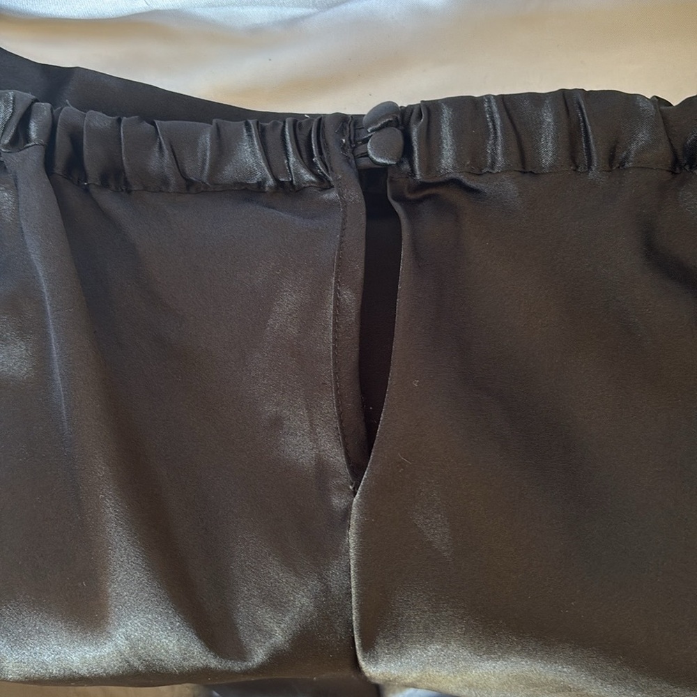 VINTAGE 90’s VICTORIA’S SECRET BEAUTIFUL SEXY CAMI & FLUTTER SHORT SET BLACK M - Picture 9 of 15